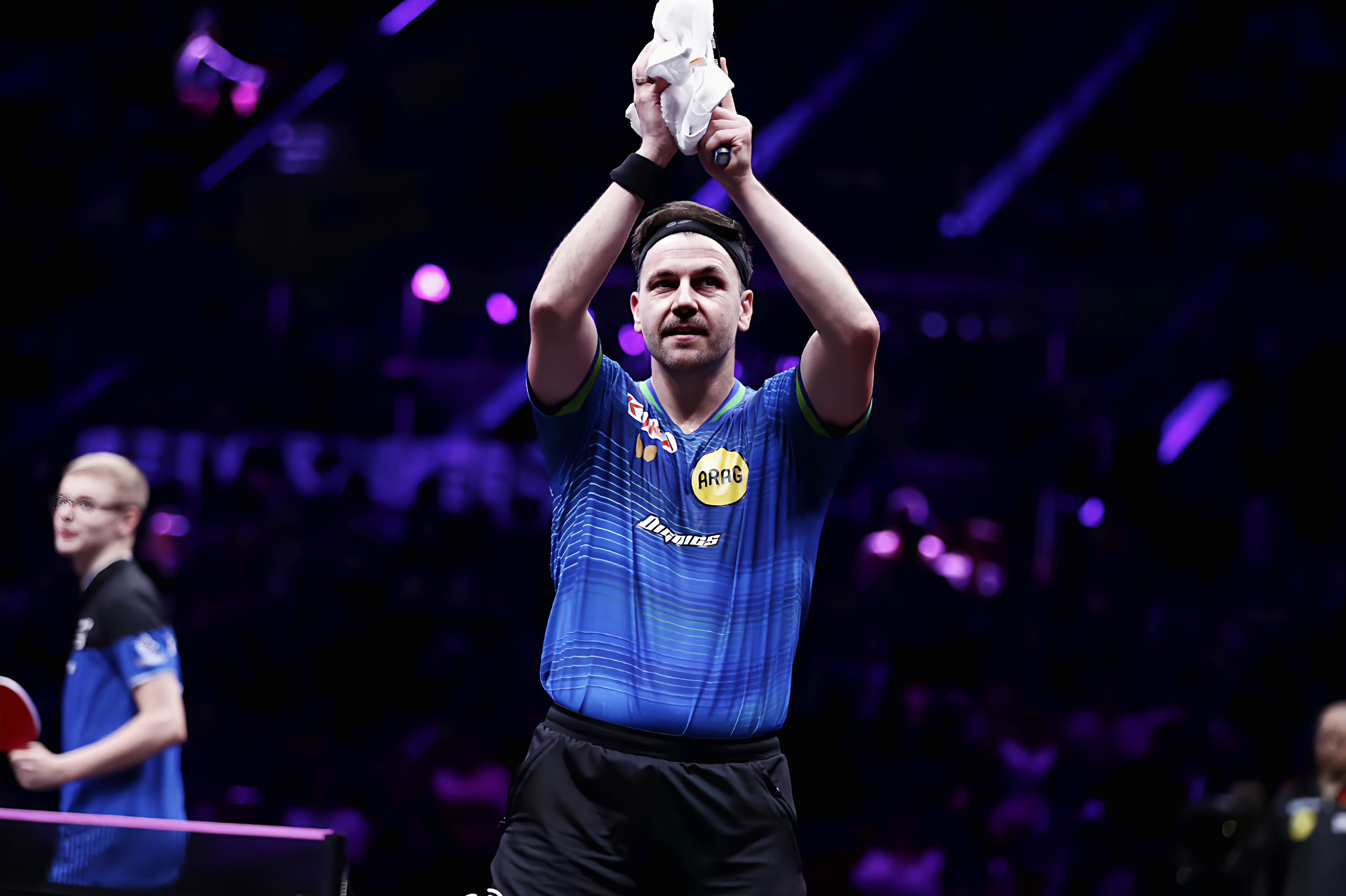 德国乒乓球队力克波兰乒乓球队，波尔送出助攻